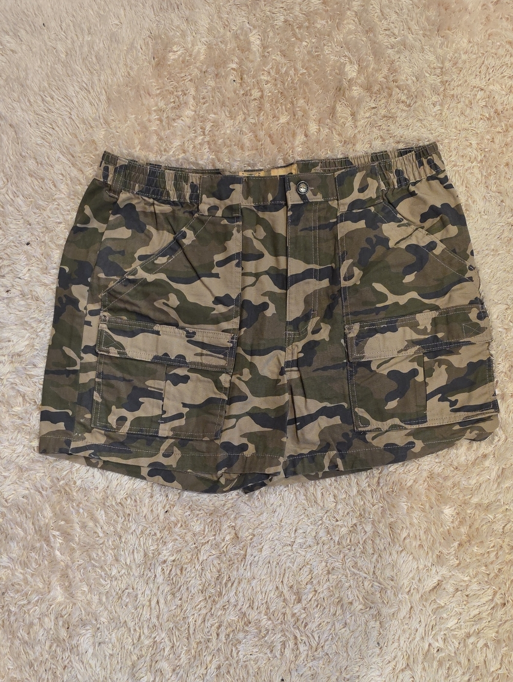 RedHead Women's Camo Cargo Shorts - Olive/Tan/Black